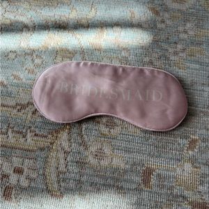 Bridesmaid pink sleep mask
